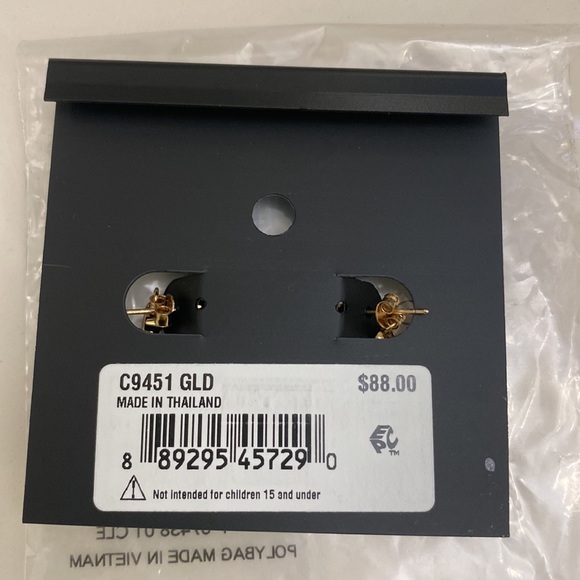 NWT COACH Signature Crystal Chain Earrings - Picture 2 of 5